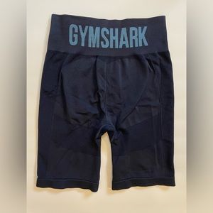 Gymshark Women’s Small Flex Navy Blue Cycling Shorts Seamless Compression 7.5”